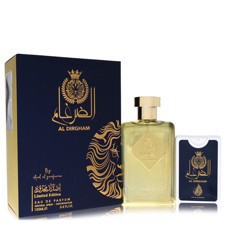 Ard Al Zaafaran Al Dirgham by Al Zaafaran Eau De Parfum Spray +.65 Mini EDP Spray (Limited Edition Unisex) 3.4 oz Ard Al Zaafaran Al Dirgham by Al Zaafaran Eau De Parfum Spray +.65 Mini EDP Spray (Limited Edition Unisex) 3.4 oz